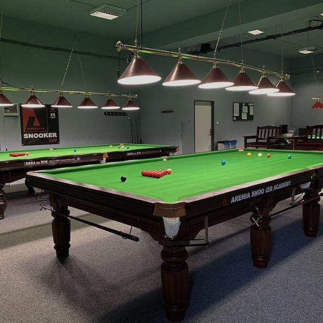 Three professional snooker tables at SK Petřiny
