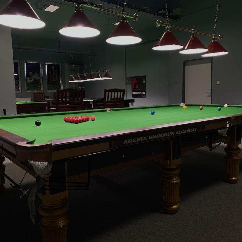 Snooker table by the window — SK Petřiny